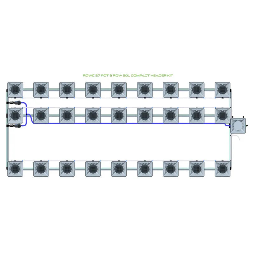 Alien Hydroponics RDWC - 27 Pot 3 Row