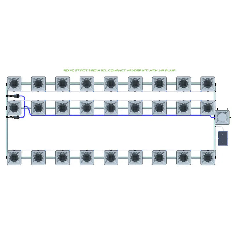 Alien Hydroponics RDWC - 27 Pot 3 Row