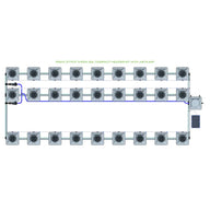 Alien Hydroponics RDWC - 27 Pot 3 Row