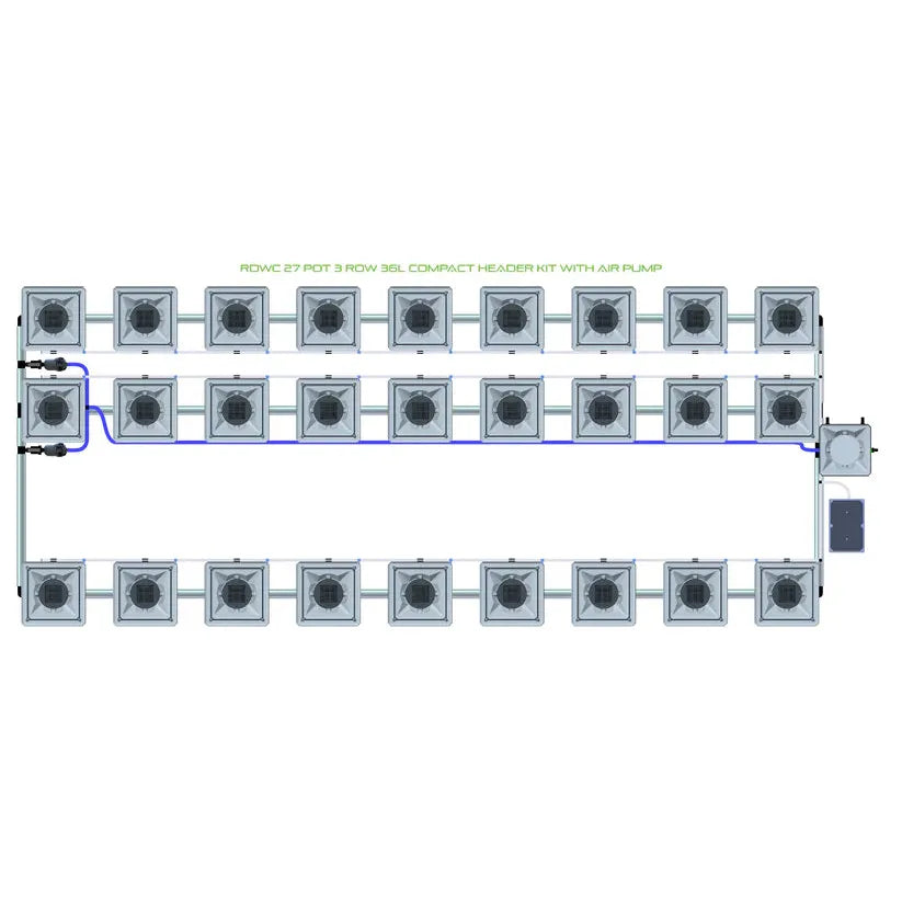 Alien Hydroponics RDWC - 27 Pot 3 Row