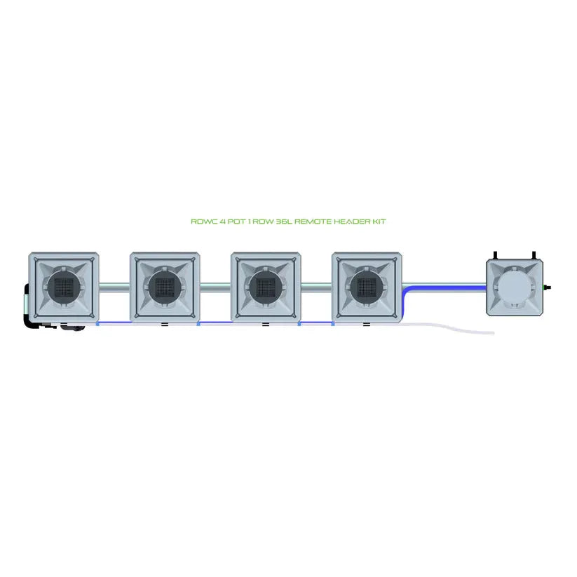 Alien Hydroponics RDWC - 4 Pot 1 Row