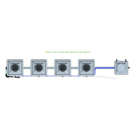 Alien Hydroponics RDWC - 4 Pot 1 Row