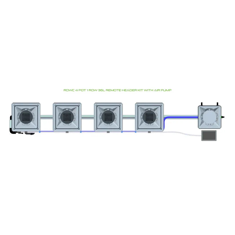 Alien Hydroponics RDWC - 4 Pot 1 Row