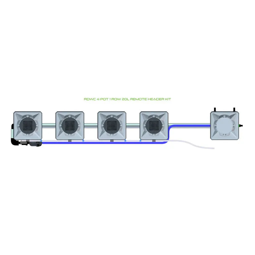 Alien Hydroponics RDWC - 4 Pot 1 Row