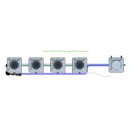 Alien Hydroponics RDWC - 4 Pot 1 Row