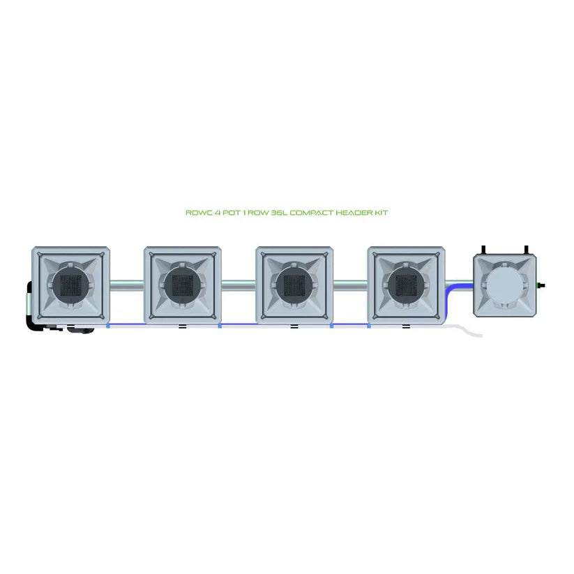 Alien Hydroponics RDWC - 4 Pot 1 Row