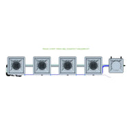 Alien Hydroponics RDWC - 4 Pot 1 Row