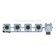 Alien Hydroponics RDWC - 4 Pot 1 Row