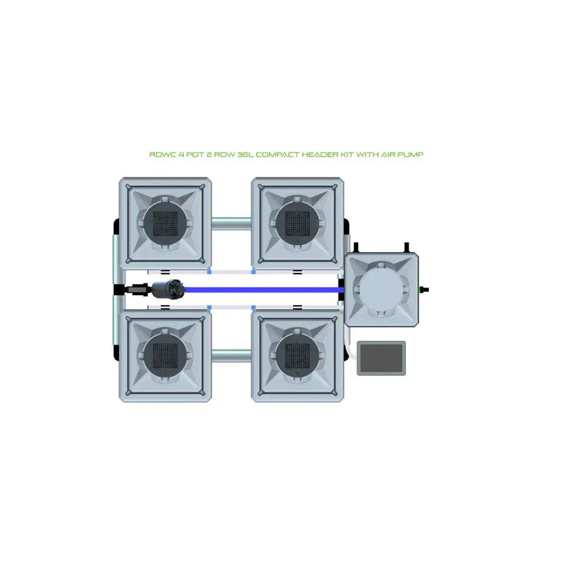 Alien Hydroponics RDWC - 4 Pot 2 Row