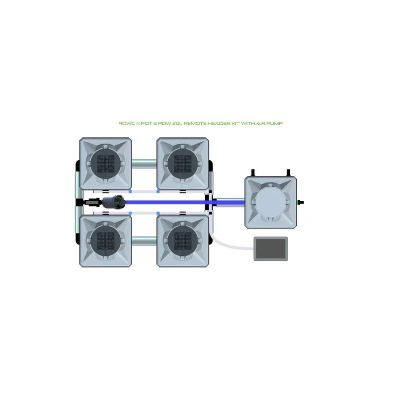 Alien Hydroponics RDWC - 4 Pot 2 Row