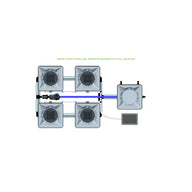 Alien Hydroponics RDWC - 4 Pot 2 Row