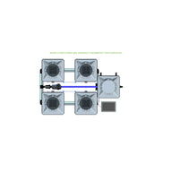 Alien Hydroponics RDWC - 4 Pot 2 Row