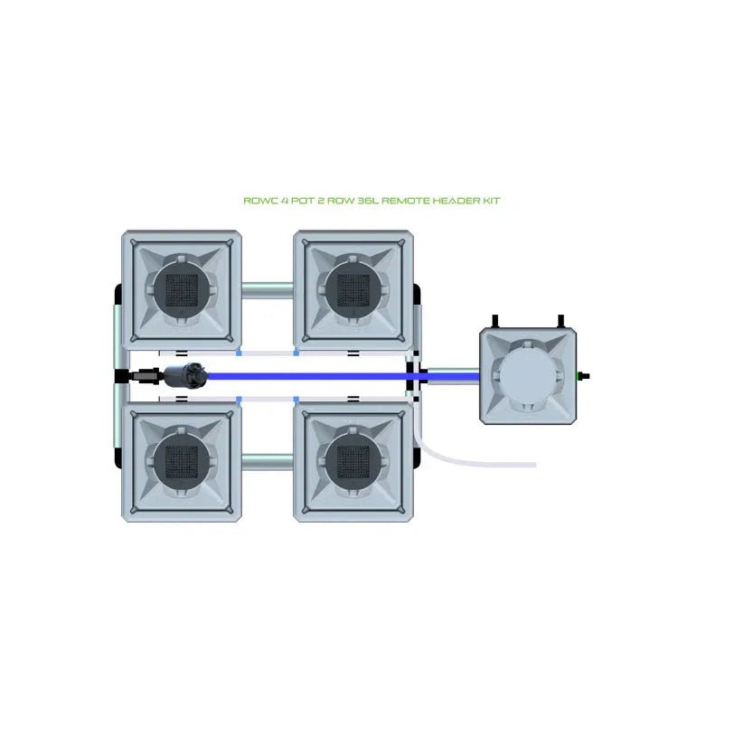 Alien Hydroponics RDWC - 4 Pot 2 Row