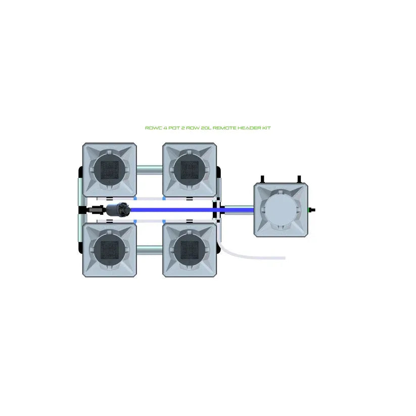 Alien Hydroponics RDWC - 4 Pot 2 Row
