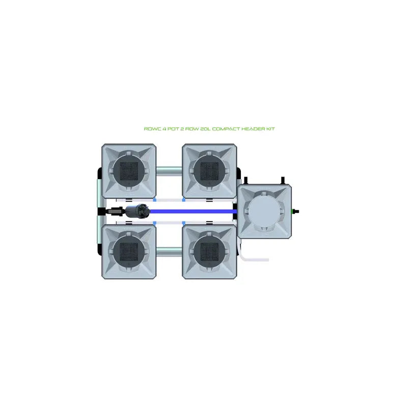 Alien Hydroponics RDWC - 4 Pot 2 Row