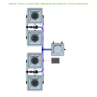 Alien Hydroponics RDWC - 4 Pot 4 Row