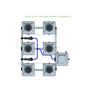 Alien Hydroponics RDWC - 6 Pot 3 Row