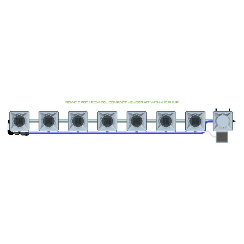 Alien Hydroponics RDWC - 7 Pot 1 Row