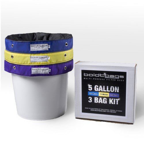 Boldtbags Classic Extraction Bags 5 Gallon - 3 Bag Kit