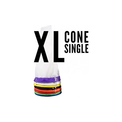XL Cone Single Bag with colorful layered bottom.