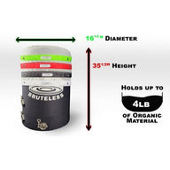 Bruteless 32-gallon compost bin kit with 4 bags, 16.5