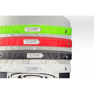 Boldtbags 32 gallon trash bags in green, red, black, and white.