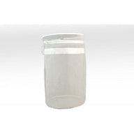 Large, white, open-top wash bag with a reflective stripe near the top.