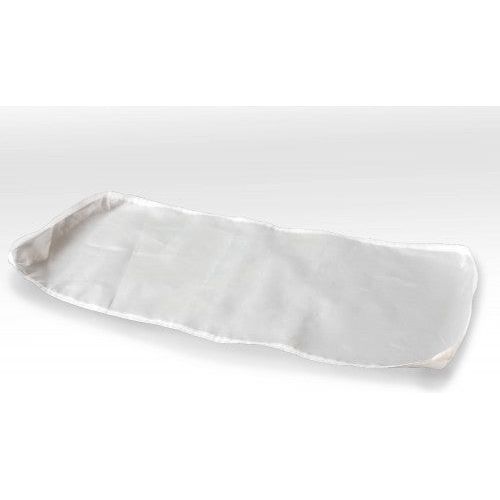 White satin dryer tray liner