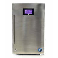 Stainless steel Cannatrol C2 drying and curing system with digital display and chrome handle.