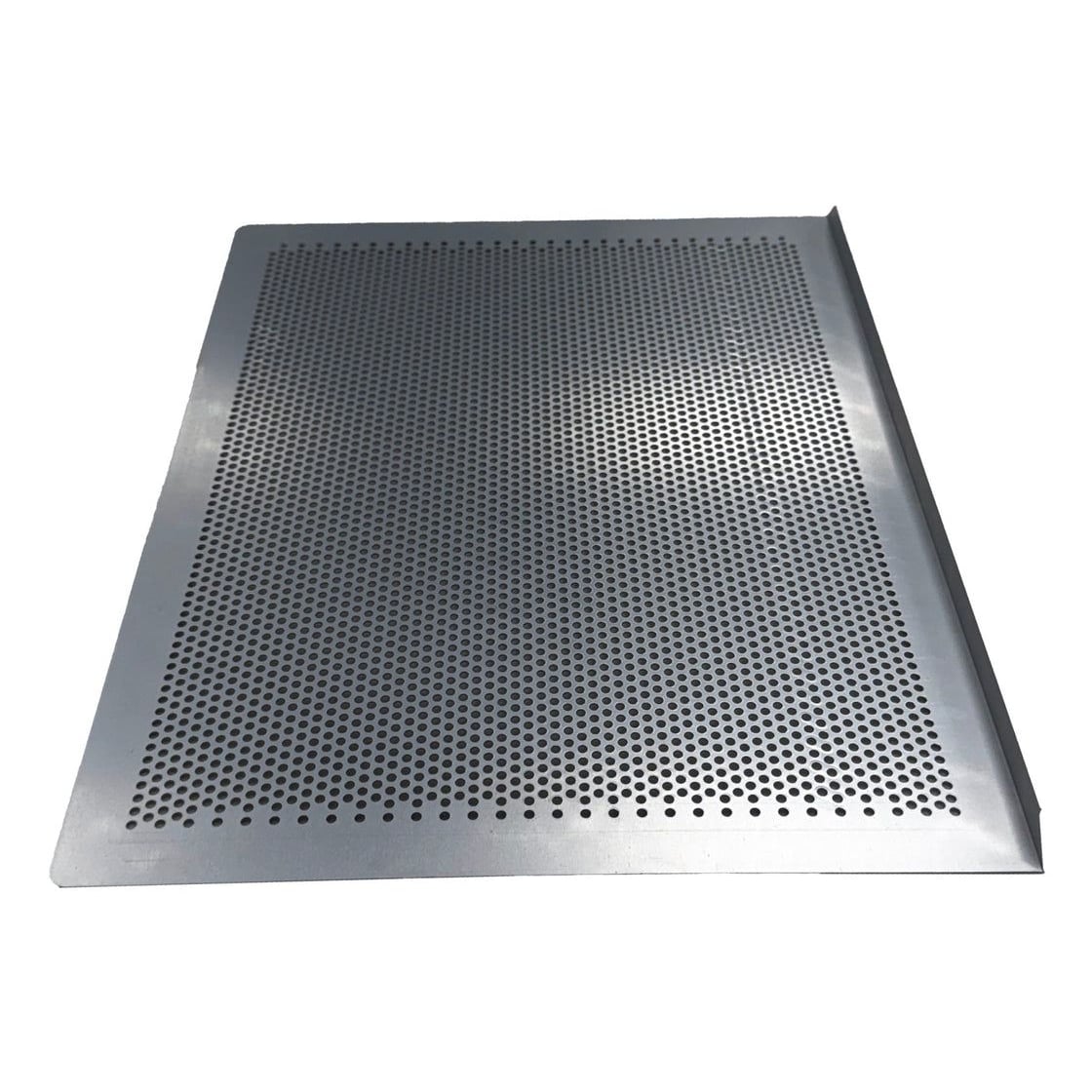 Perforated metal drying shelf with a clean, modern design.