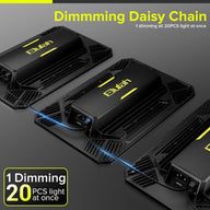 Elufah dimming daisy chain grow lights, 1 dimming 20 lights at once.