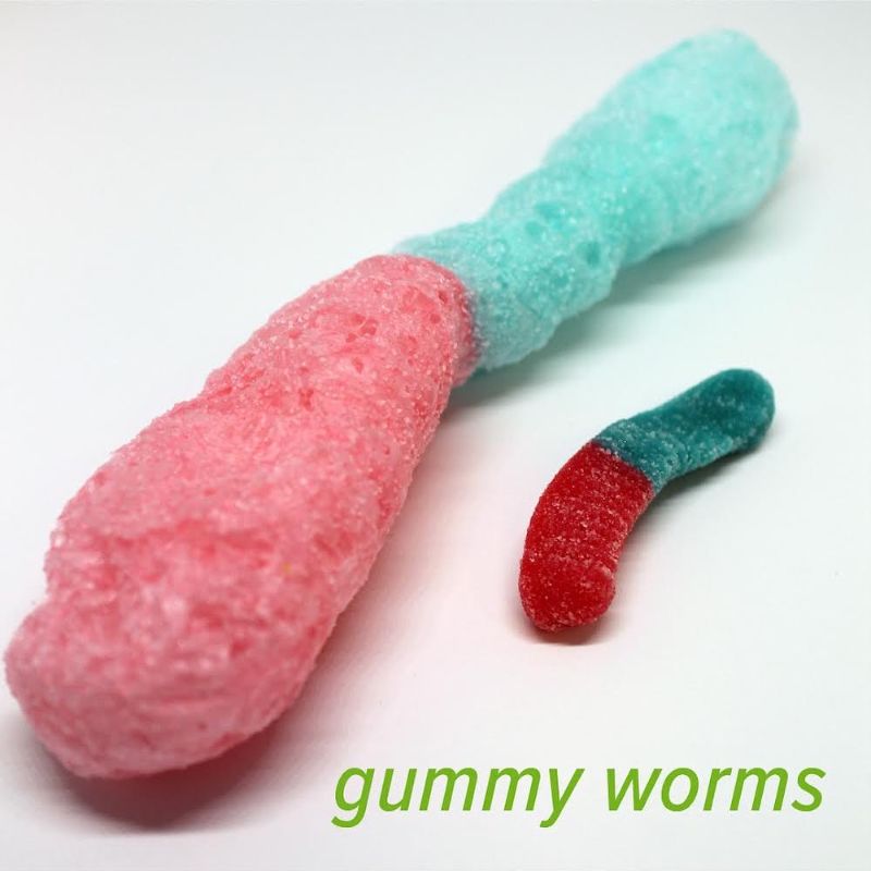 freeze dried gummy worms