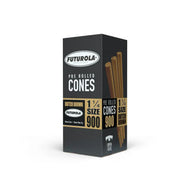 Futurola 1 1/4 Size 84/26 Pre-Rolled Cones Dutch Brown + Futurola Tip