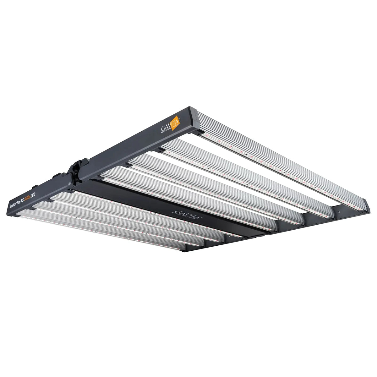 Gavita Pro RS 2400E LED grow light with foldable design and multiple light bars.