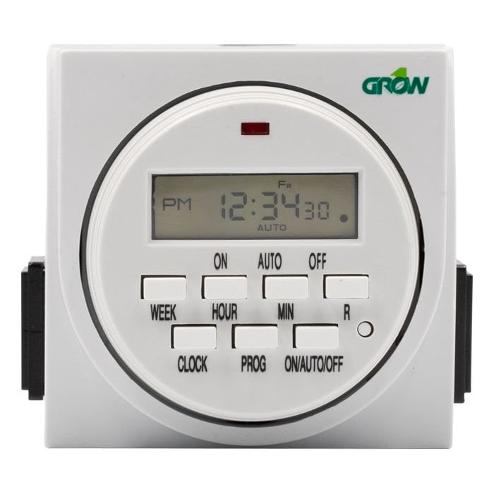 Grow1 120V Dual Outlet Digital Timer