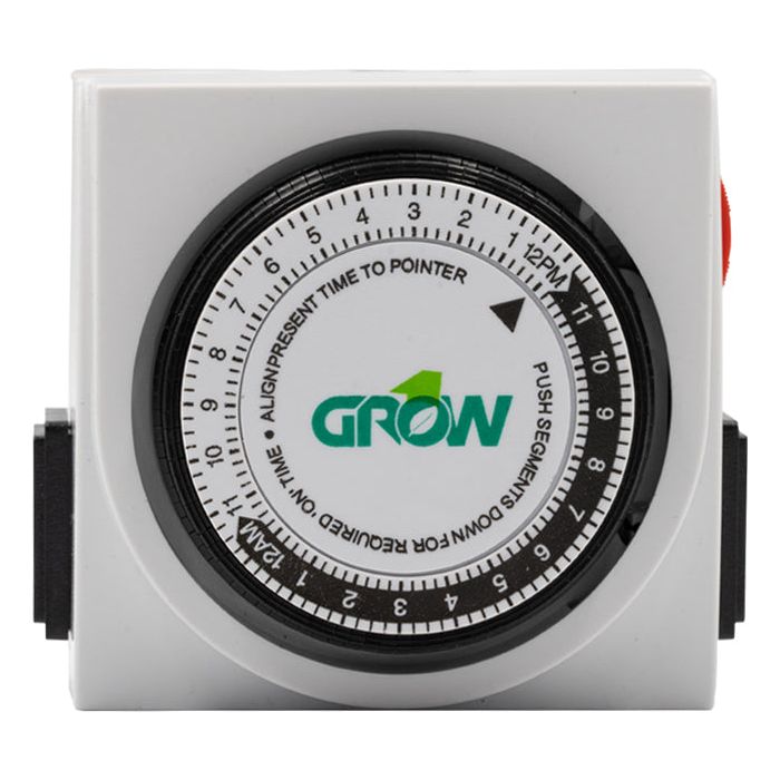 Grow1 120V Dual Outlet Mechanical Timer