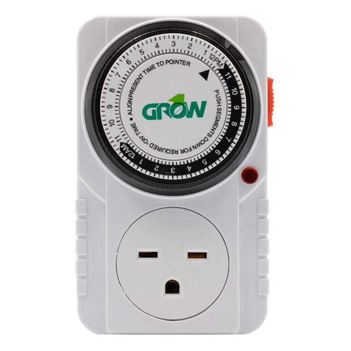 Grow1 240V Single Outlet Mechanical Timer