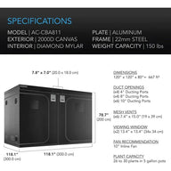 Happy Hydro AC Infinity 10' x 10' Grow Tent & Ventilation Kit