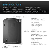 Happy Hydro AC Infinity 4x4 Grow Tent & Ventilation Kit