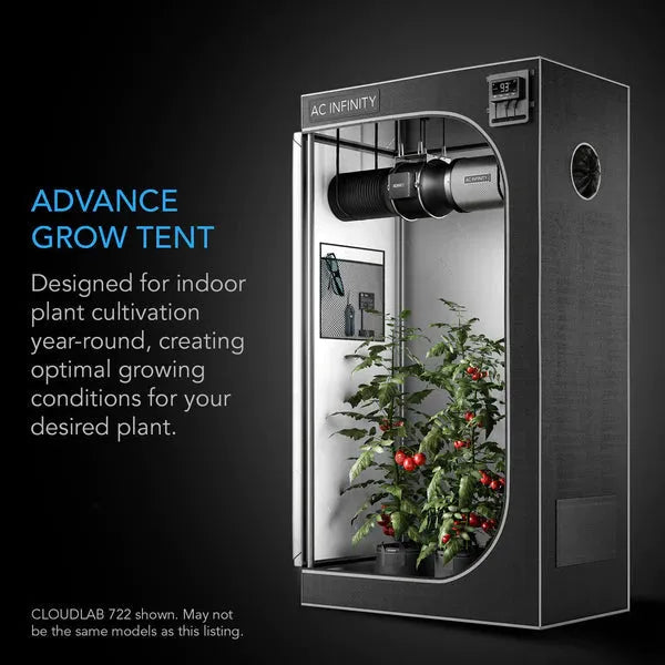 ac infinity complete grow tent kit AC Infinity 4x4 CLOUDLAB 844 Advance Grow Tent 48"x48"x80"