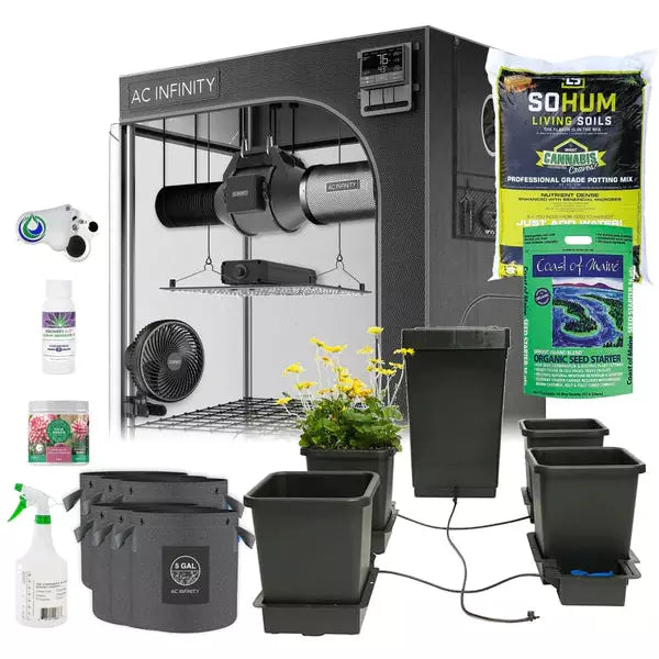 Happy Hydro Happy Hydro Automated Grow Tent Kit 4 | Plant 3’ x 3’ x 6’