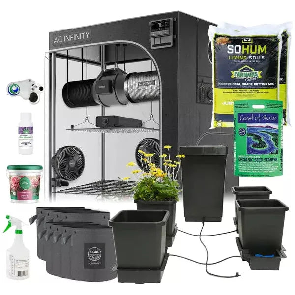 Happy Hydro Happy Hydro Automated Grow Tent Kit 4 | Plant 4’ x 4’ x 6’8"