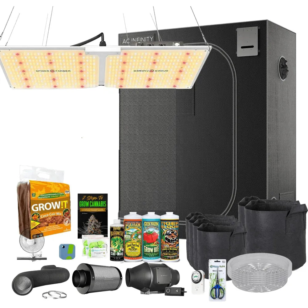 Happy Hydro Happy Hydro Beginner Complete Coco Grow Tent Kit | Spider Farmer SF2000 | 2' x 4'