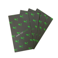 Harvest Right countertop silicone mats with green leaf pattern.