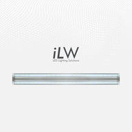 iLW 60W vegetative LED grow light by Iluminar Lighting. Linear silver fixture with bright, visible LEDs.