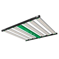Iluminar Hypermol Pro 1450W full spectrum LED grow light, black frame, green bar, multiple white LED strips.