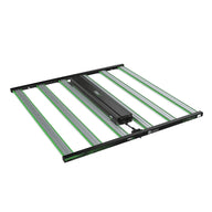 ILUMINAR iLOGIC MS Plus 700W full-spectrum LED grow light with black frame and green/silver light bars.