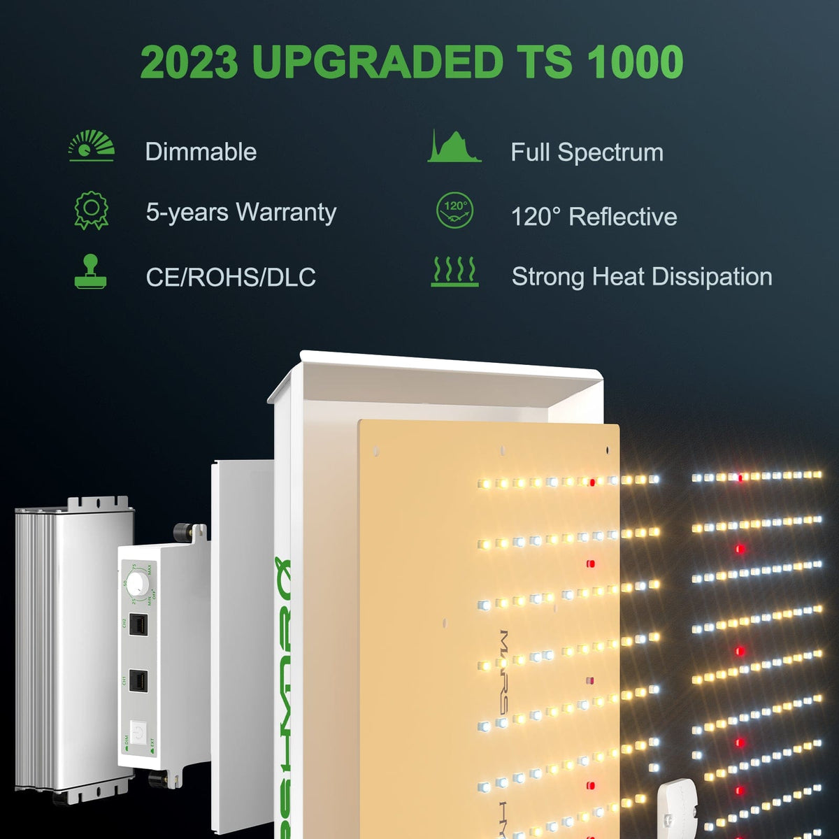 Mars Hydro TS 1000 Full Spectrum LED Grow Light