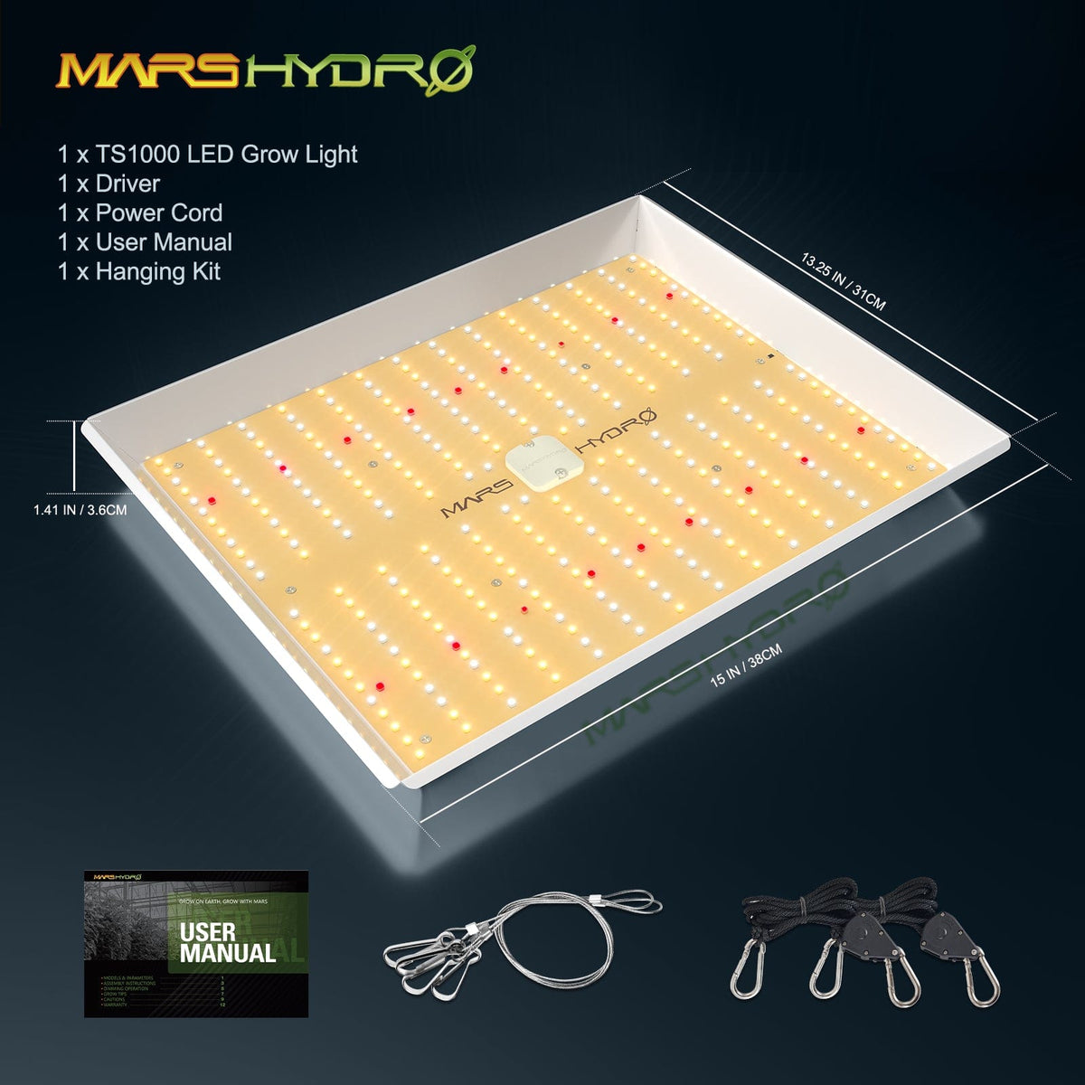 Mars Hydro TS 1000 Full Spectrum LED Grow Light