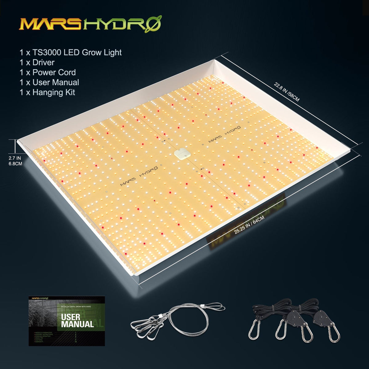 Mars Hydro TS 3000 Full Spectrum LED Grow Light